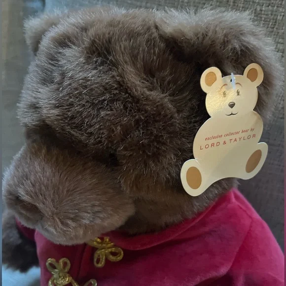 NWT VINTAGE LORD & TAYLOR 2001 GUND PLUSH TEDDY BEAR- 20" - Picture 4 of 4